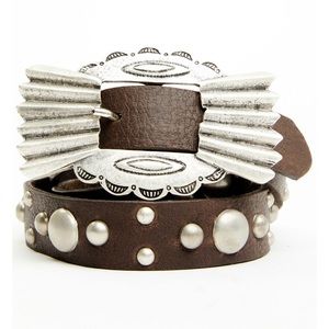 Tasha Polizzi Alamo Studded Belt - Genuine Leather